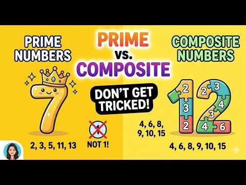 Never Get Confused by Prime & Composite Numbers Again!