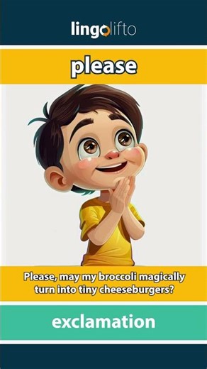 🇬🇧 Please Meaning : Flash Card : Learn English Vocabulary