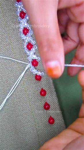 So unique & creative border lace embroidery! #diy #tutorial #embroidery