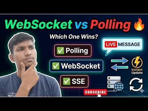 WebSocket vs Polling vs SSE Explained | Real-Time System Design for Beginners