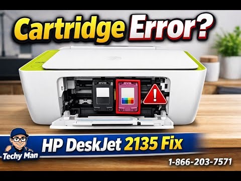 How to Fix Cartridge Issues in HP DeskJet 2135 All in One Printer
