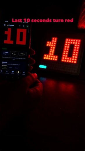 Turned my LED matrix into a giant countdown timer ⏱️ #shorts