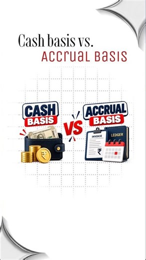 Cash vs Accrual Basis of Accounting 📚 #Accountancy #CSEET