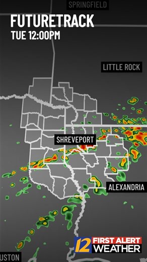 FIRST ALERT: Rain returns to parts of the ArkLaTex on Tuesday. Here’s what to expect! #louisiana #texas #arkansas #rain #storms | KSLA First Alert Weather Team