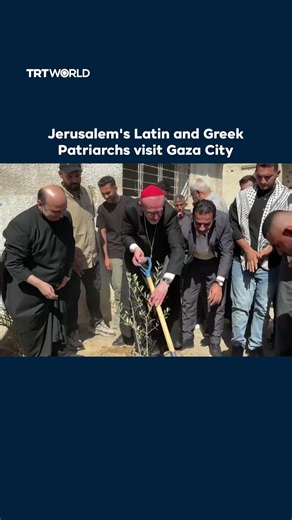 Jerusalem's Latin and Greek Patriarchs visit Gaza City