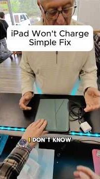 iPad Won’t Charge, EASY FIX 😁‼️ #brokenfix #smartphone #problemfix #cellphone #phonedamage