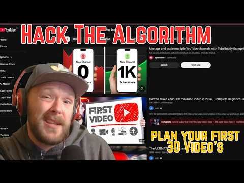 Hack the YouTube Algorithm: Plan Your First 30 Videos for Guaranteed Success
