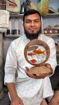 Amazing Mini Aquarium Made From a Coconut 🥥🐠