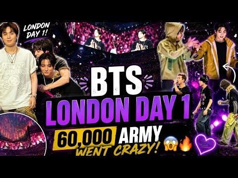 BTS LIVE 🔴 London Concert Day 1 Was INSANE! 😭 | 60,000 ARMY, 23 Songs & Emotional Moments 😍