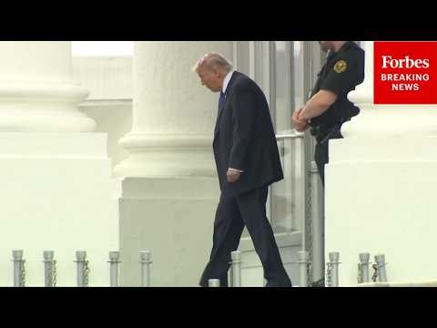 BREAKING NEWS: President Trump Departs From The White House En Route To Palm Beach, Florida