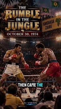 The Rumble in the Jungle — Ali vs. Foreman, 1974 #OnThisDay
