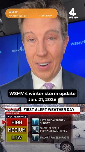 WINTER STORM UPDATE: WSMV4 #Meteorologist Dan Thomas has the latest forecast on the storm headed toward Middle Tennessee and breaks down why power outages may be on the horizon. ➡️ https://tinyurl.com/ydfpx4ej | WSMV 4, Nashville