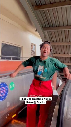 That One Irritating Kid in Metro Station 😂 #comedy #shorts #relatable #funny #trandingshorts #fun
