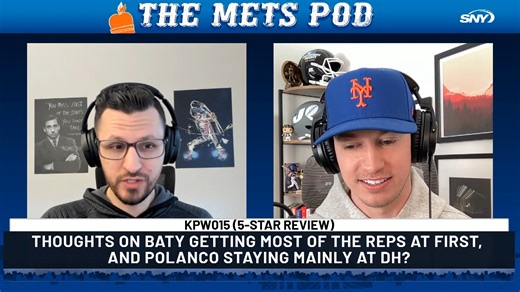 "We're acting like it would be shock of the sporting history if Jorge Polanco can be average at first base and I don't know how we got here" Connor Rogers and Joe DeMayo discuss Jorge Polanco and Brett Baty's potential prospects at first base on The Mets Pod 🍎 Check out the full episode on SNY's YouTube channel or wherever you get your podcasts. | SNY