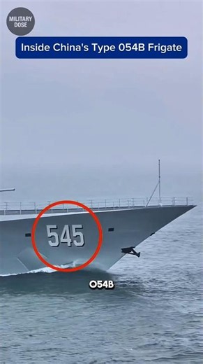 China's New Type 054B Frigate Revealed | PLA Navy's Powerful Upgrade #militarydose #shorts