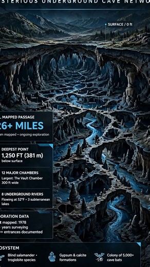 The World's Longest Known Cave Is in the USA! 😱🇺🇸 #usa