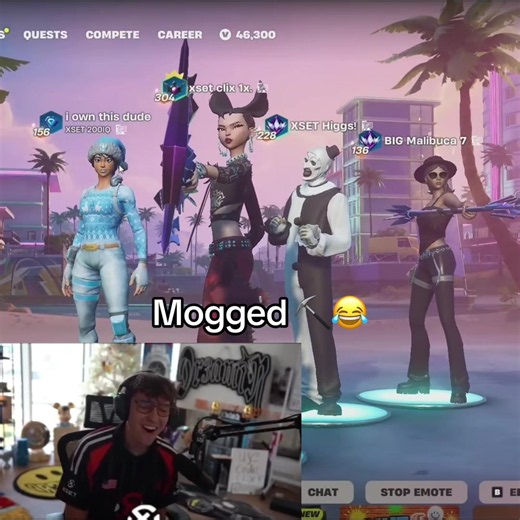 Mogged ⛏️😂 #fyp #fortnite #fncs #clix | clix fncs pickaxe