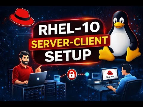 RHEL 10 Server और Client Setup | Step-by-Step Linux Lab in हिंदी #skynetlinux #rhce #rhcsa #devops