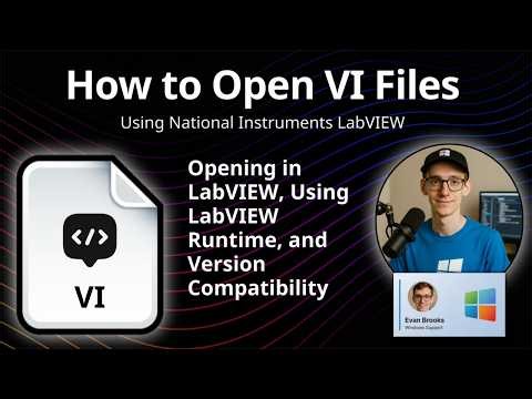 How to Open VI Files (LabVIEW Virtual Instrument)