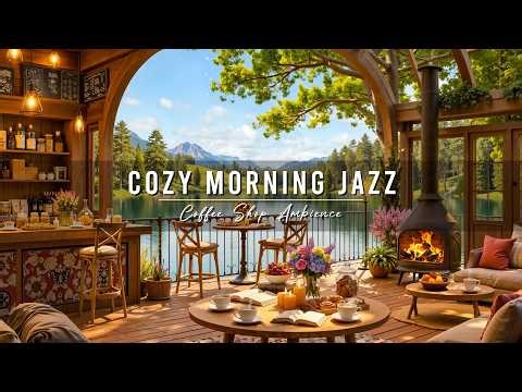 Cozy Morning with Relaxing Jazz Instrumental Music ☕Coffee Shop Ambience & Smooth Jazz Music to Work