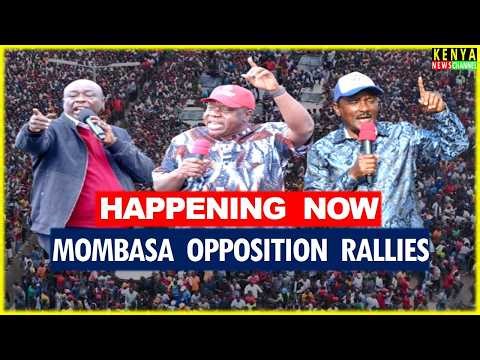 LIVE - Highlights of Gachagua, Matiangi & Kalonzo MEGA RALLIES in Mombasa today against Ruto