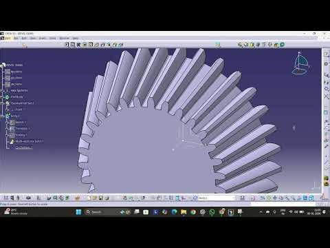 Bevel Gear Design in CATIA V5 | Step-by-Step 3D Modeling