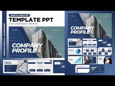 Company Profile 2 | BlueModern: Template PPT Profesional & Modern
