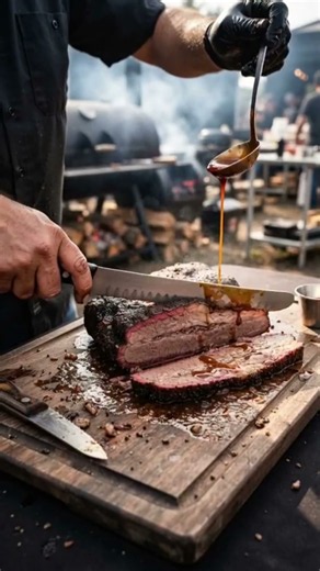 smoke barbecue brisket