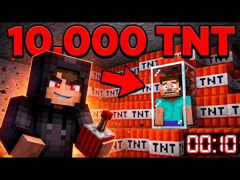 I Trapped My Friend With 10,000 TNT… He Had 10 Seconds to Escape