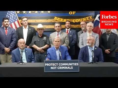 Gov. Greg Abbott Briefs Press About New Public Safety Initiatives In Texas