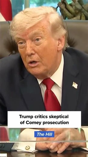 Trump critics skeptical of Comey prosecution over '86 47' post