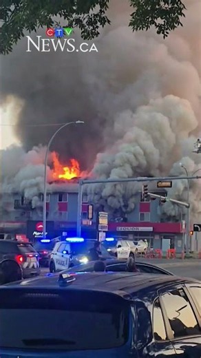 Senior killed jumping from burning apartment building in Edmonton