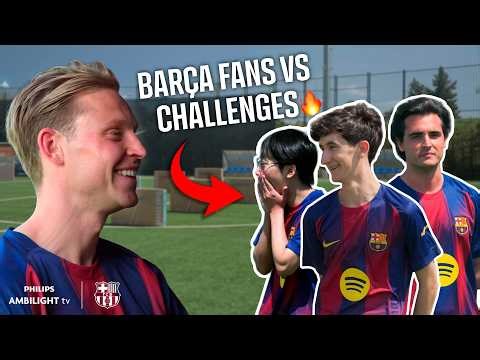 Barça Fans Take on Frenkie de Jong’s Ultimate Challenges 🔥⚽