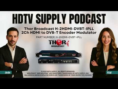 Thor Broadcast H-2HDMI-DVBT-IPLL 2Ch HDMI to DVB-T Encoder Modulator