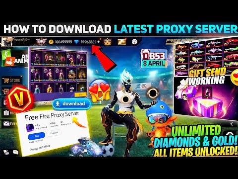 HOW TO DOWNLOAD PROXY SERVER IN FREE FIRE, HOW TO USE PROXY SERVER IN FREE FIRE, VIP PROXY SERVER