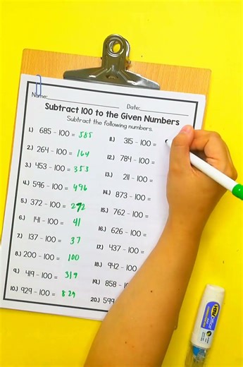3-Digit Subtraction Worksheets | Hands-On Subtraction Practice for 3rd Grade