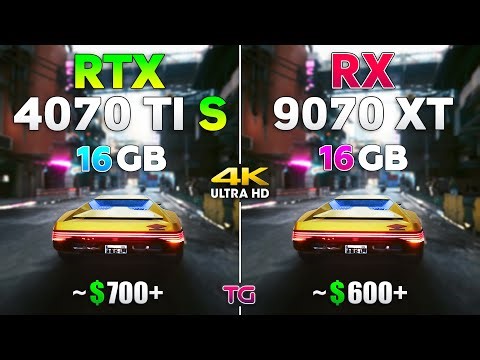 RTX 4070 Ti SUPER vs RX 9070 XT - Test in 4K