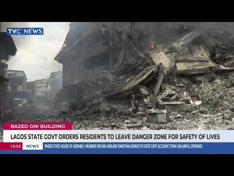 Lagos orders evacuation around burnt GNI building