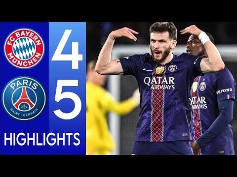 fC Bayern Munich vs PSG 5-4 highlights & All Goals champions league | Kvaratskhelia & Dembele Goals