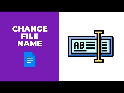 How to change the file name in a doc