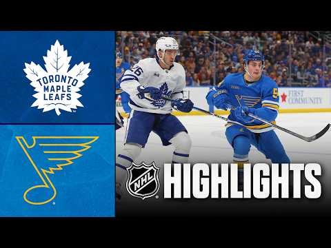 Maple Leafs vs. Blues | NHL Highlights | March 28, 2026