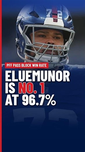 Jermaine Eluemunor Is No. 1 in Pass Blocking. A Giants Steal? #Shorts