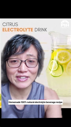 Homemade 100% natural electrolyte beverage recipe