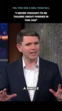 "I never thought I'd be talking about furries in this job" | James Talarico on Colbert