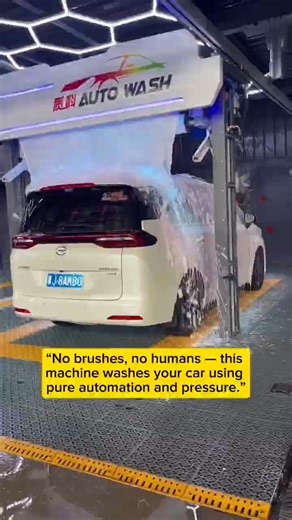 This Automatic Car Wash Is TOO PERFECT 🤯 Zero Touch Cleaning #carwash #tech #satisfying