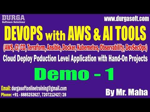 DEVOPS with AWS & AI TOOLS tutorials || Demo - 1 || by Mr. Maha On 04-05-2026 @8AM (IST)
