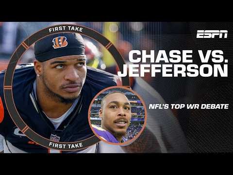 Ja'Marr Chase vs. Justin Jefferson: Who is the NFL's best wide receiver? 🏈 | First Take