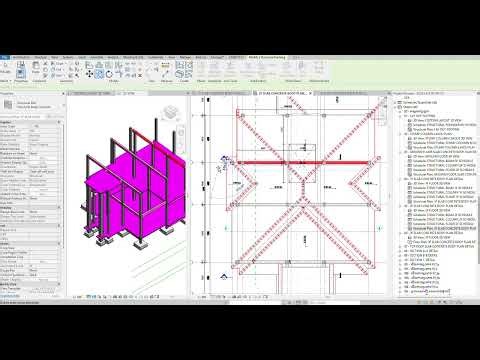 0007 How to model Framing at Top Roof For Modern Villa in Revit#engineering #bim #revit #art