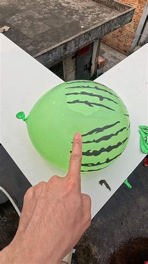 Experiment: Will a Water Balloon Explode If Rolled Down a High-Rise Building? 💥🎈 #balloon