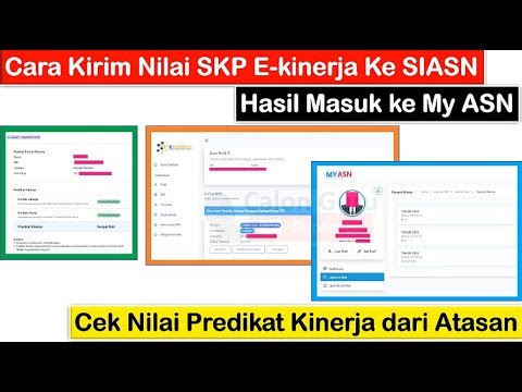Cara Kirim Nilai SKP E-Kinerja Ke SIASN dan Cek Hasil Riwayat Kinerja Masuk ke My ASN